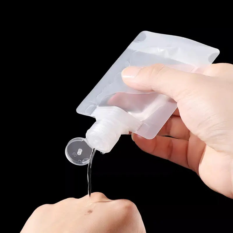 Clear Travel Squeeze Pouches