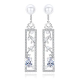Pearl Earrings, Opal Earrings, Creative Long Earrings