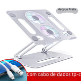 Laptop Stand with Height Adjustment and Cooling Feature